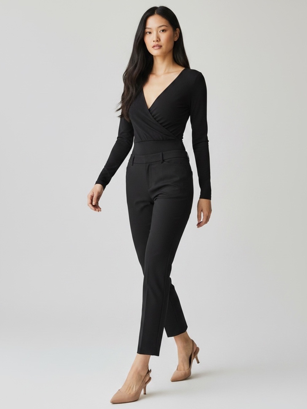 Ricki’s Slim Ankle Cropped Cigarette Pants Black Size 2
